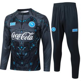 Chándal Napoli 2025/26- Black (Media cremallera)